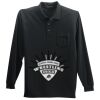 Long Sleeve Silk Touch Polo with Pocket Thumbnail