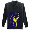 Long Sleeve Silk Touch Polo with Pocket Thumbnail